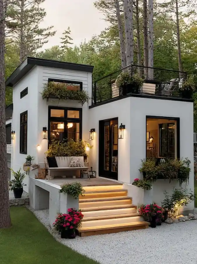 Split-Level Rooftop Oasis