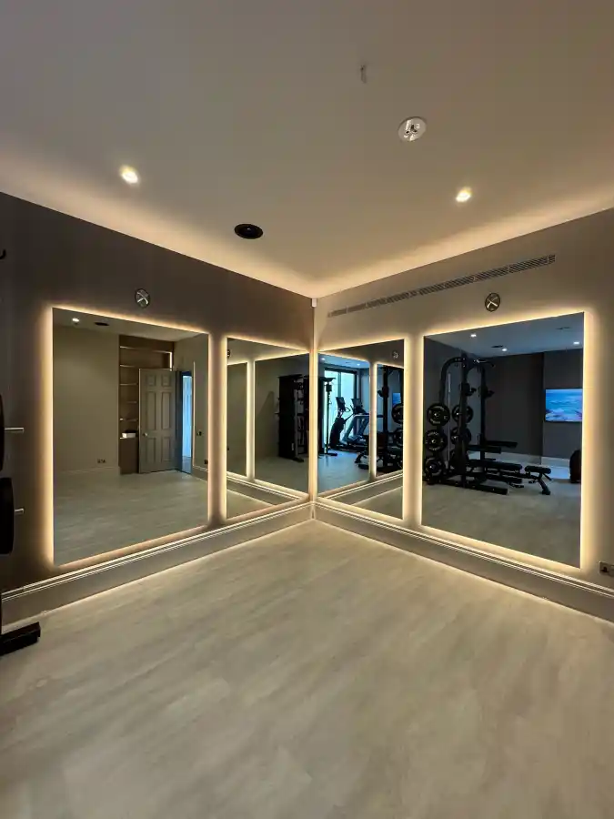 Floating Backlit Corner Configuration