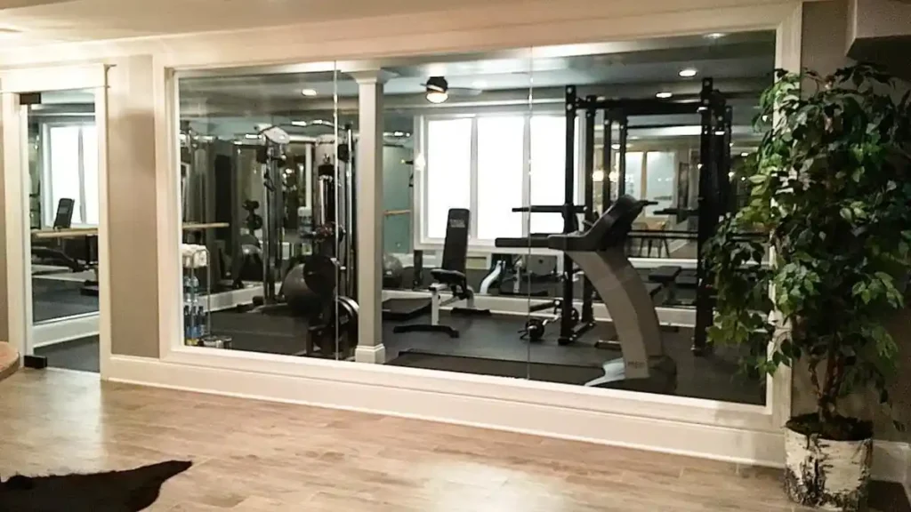 Framed Glass Gym Partition