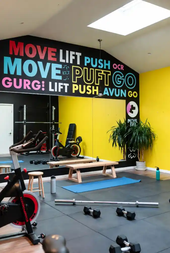 Motivational Typography Mirror Wall